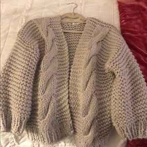 About Us knit cardigan
